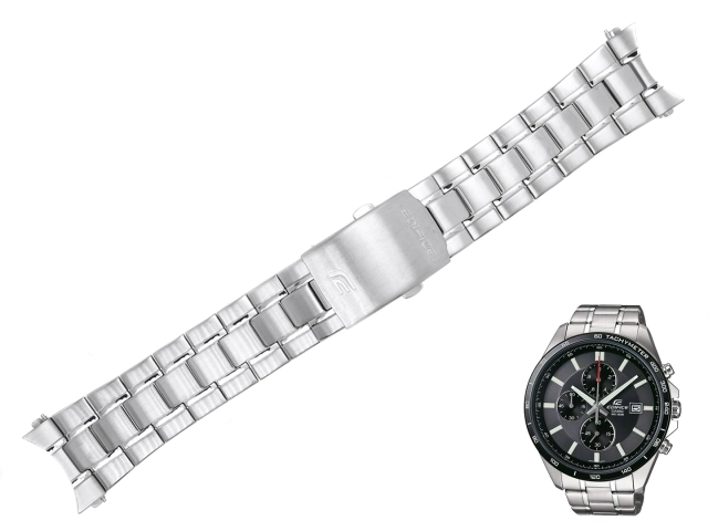 Oryginalna bransoleta Casio Edifice EFR-512D EFR-512 EFR-512L srebrna maskownice teleskopy